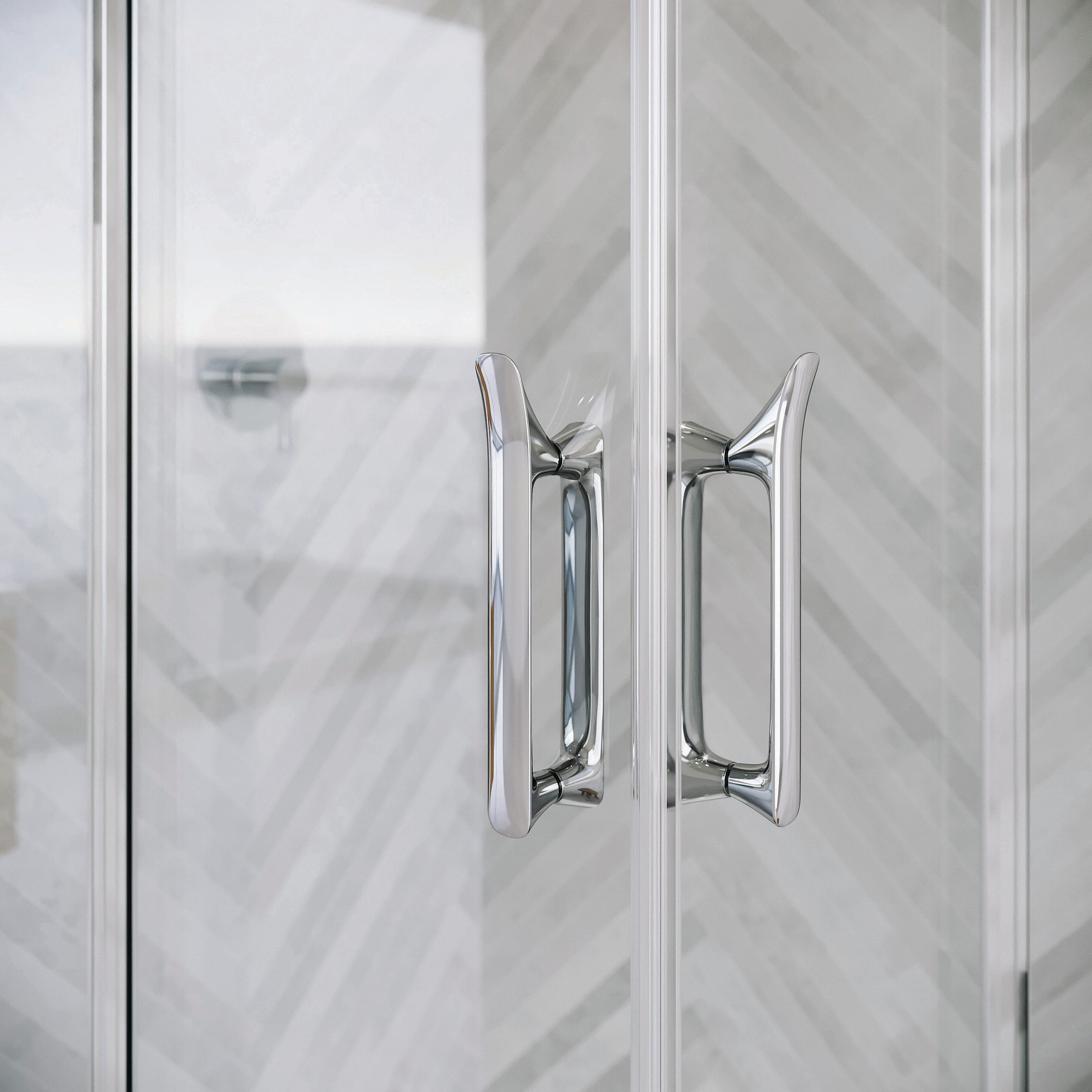 Flair Eto corner entry door handle detail