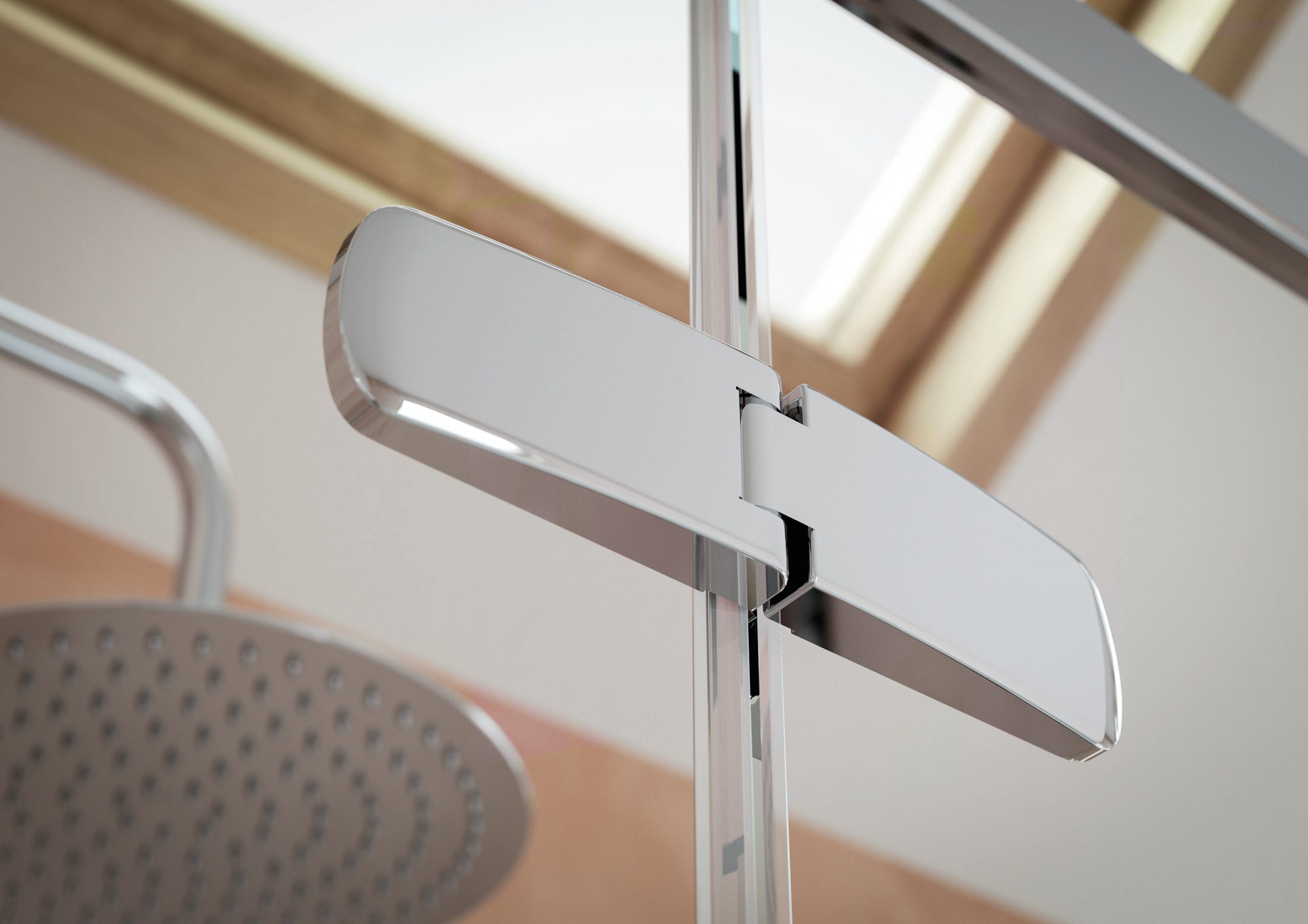 Flair Eto hinged door shower enclosure cameo shot